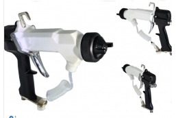 What is the difference between Chinese brand electrostatic spray guns and Europe